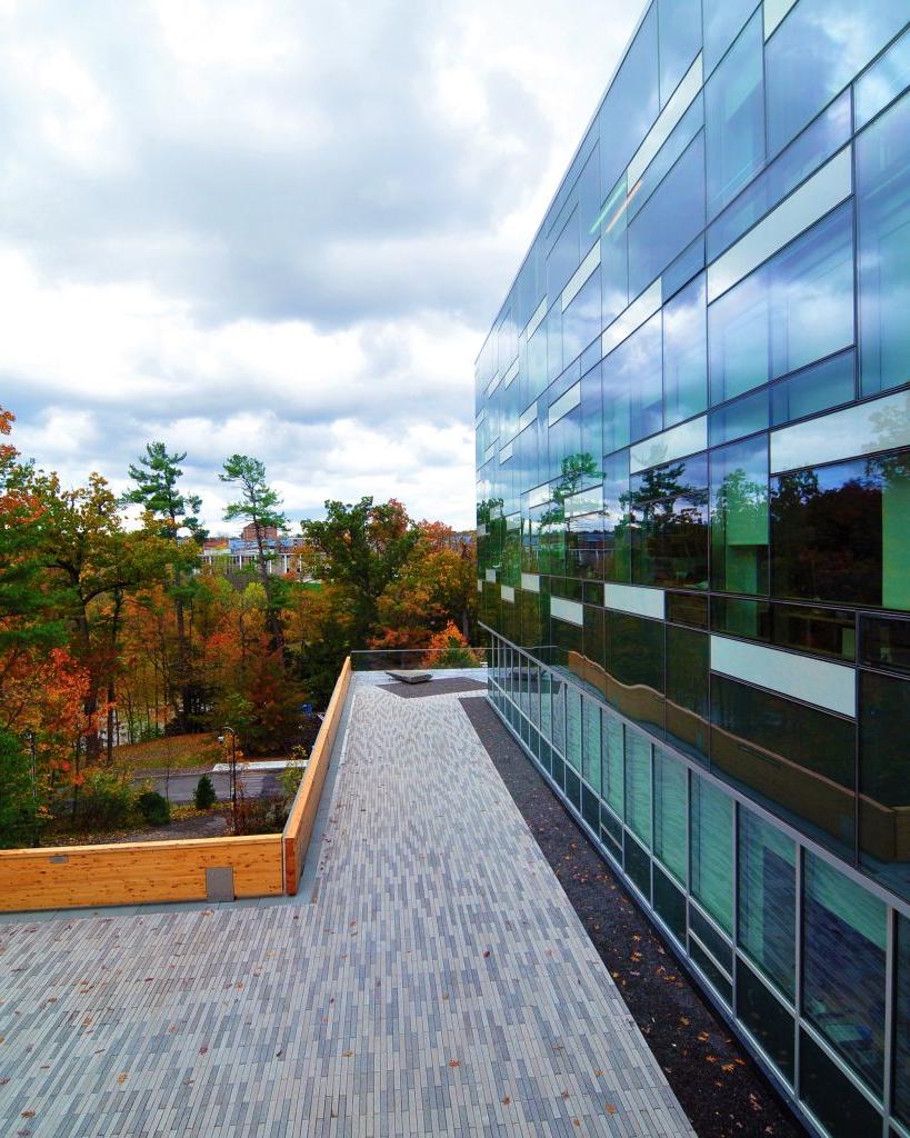 Patio outside Cornell university Ithaca